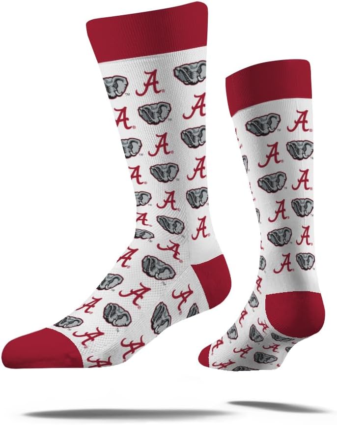 Strideline Store NCAA Mens Repeat Logo Dress Socks-Team Colors-One Size Fits Most -M/L (8-12) - Image 1